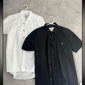 Vivienne Westwood men’s shirts, black XL, while L. New condition